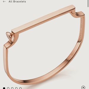 Monica Vinader Signature thin bangle: Rose gold